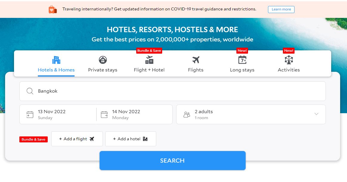 تايلند تحتل المركز الاول في حجوزات اقودا