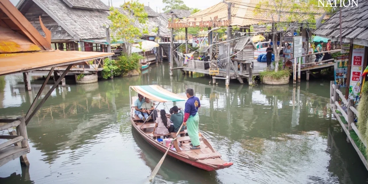 سوق بتايا العائم يفتتح من جديد بعد الحريق