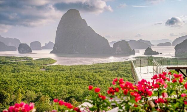 فندق جديد وجسر زجاجي معلق في بانغ نغا